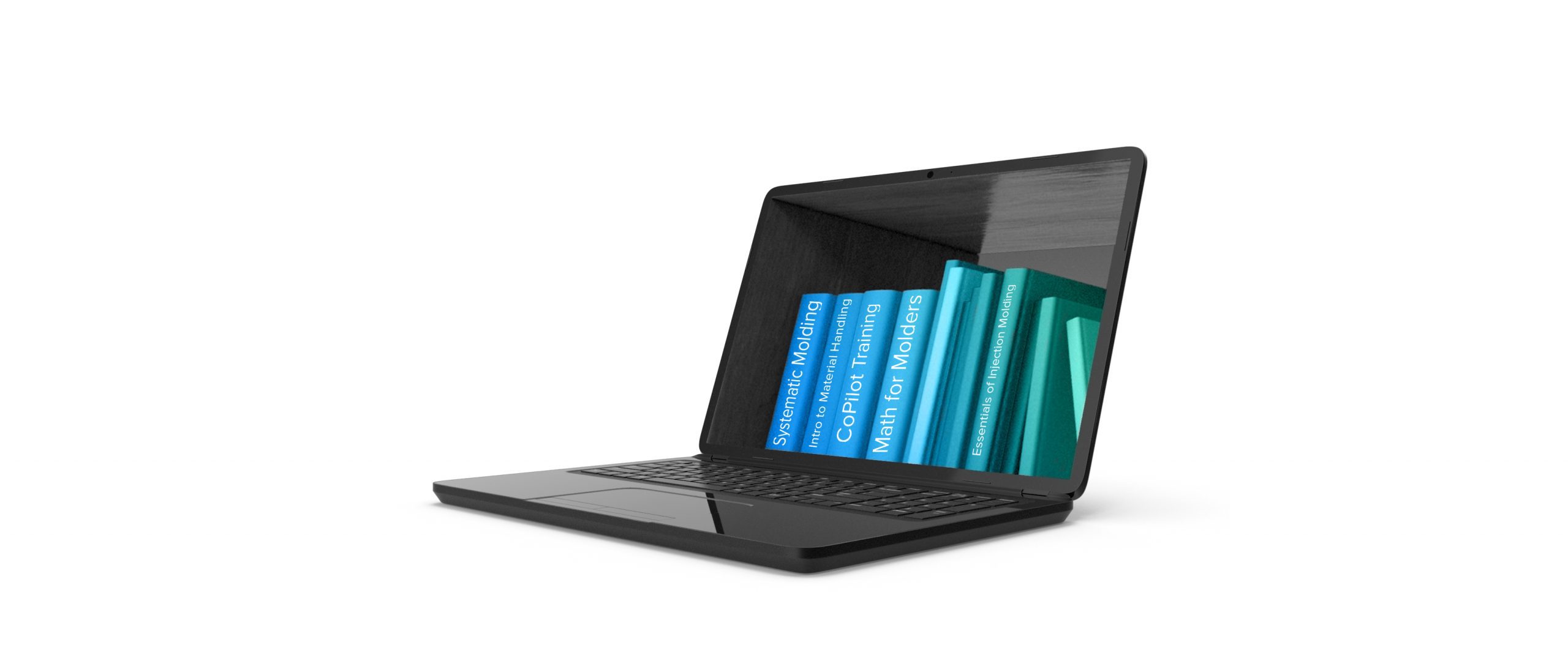 Laptop with Books